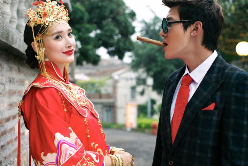 中式婚礼用什么婚纱照？百变中国风婚纱照|中式婚纱照中国风| 